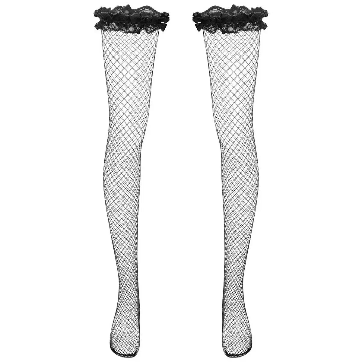 Lace Top Mesh Stockings