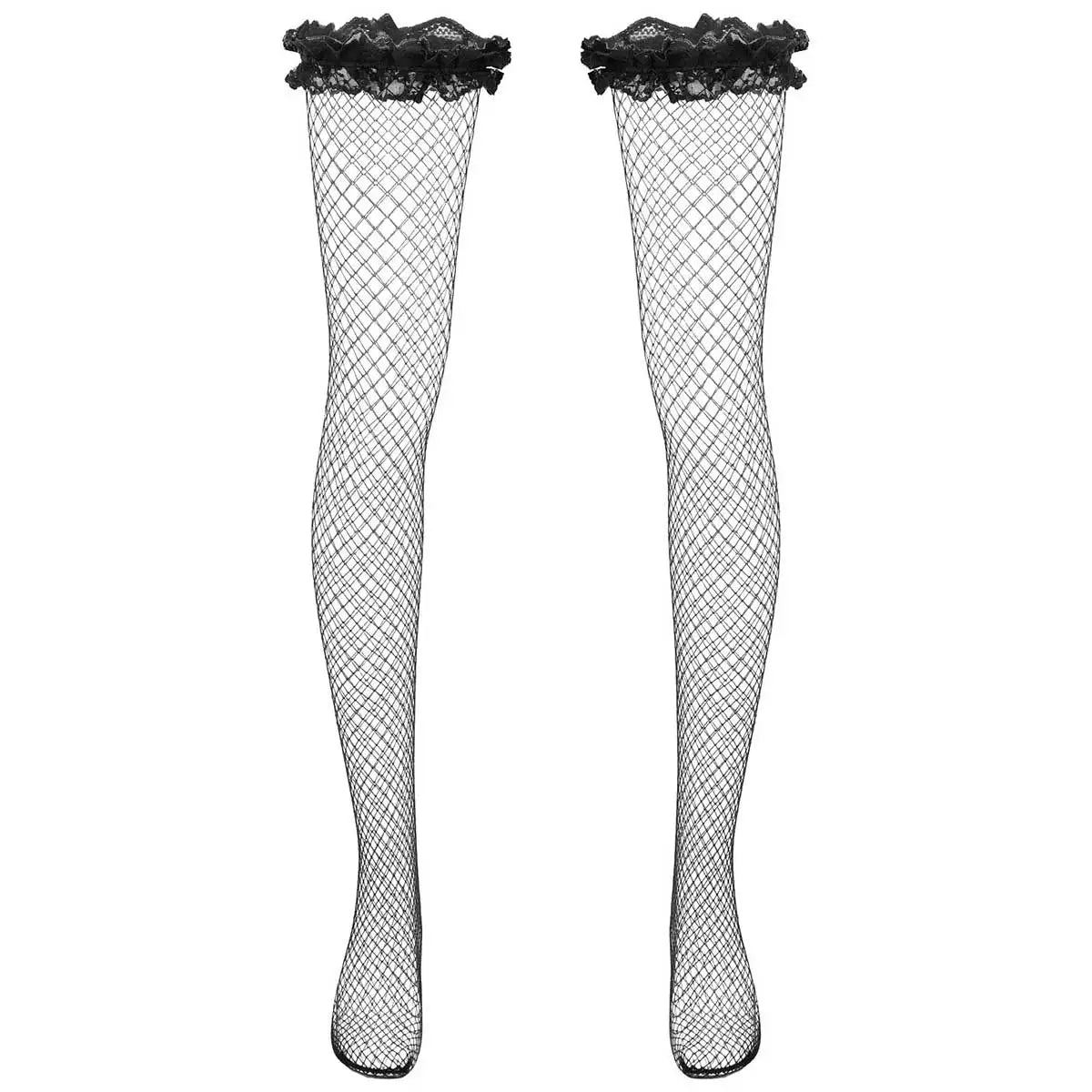 Lace Top Mesh Stockings