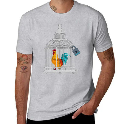 Rooster Chastity Cage Fetish T-Shirt