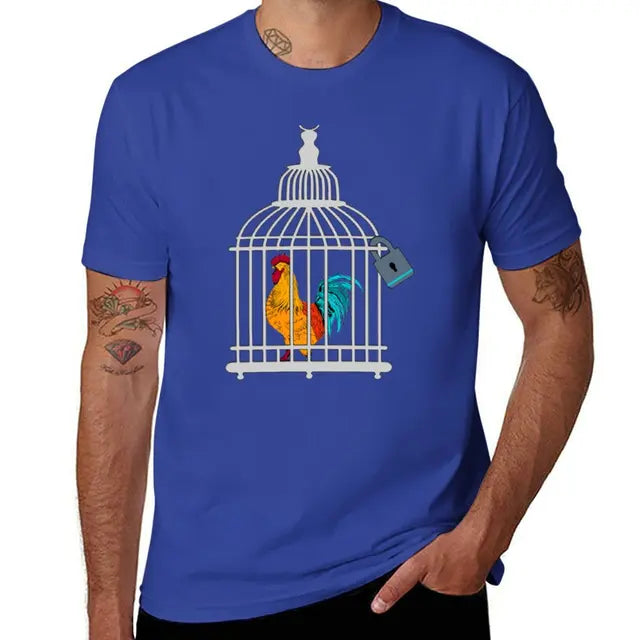 Rooster Chastity Cage Fetish T-Shirt