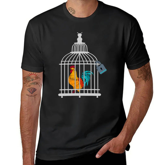 Rooster Chastity Cage Fetish T-Shirt