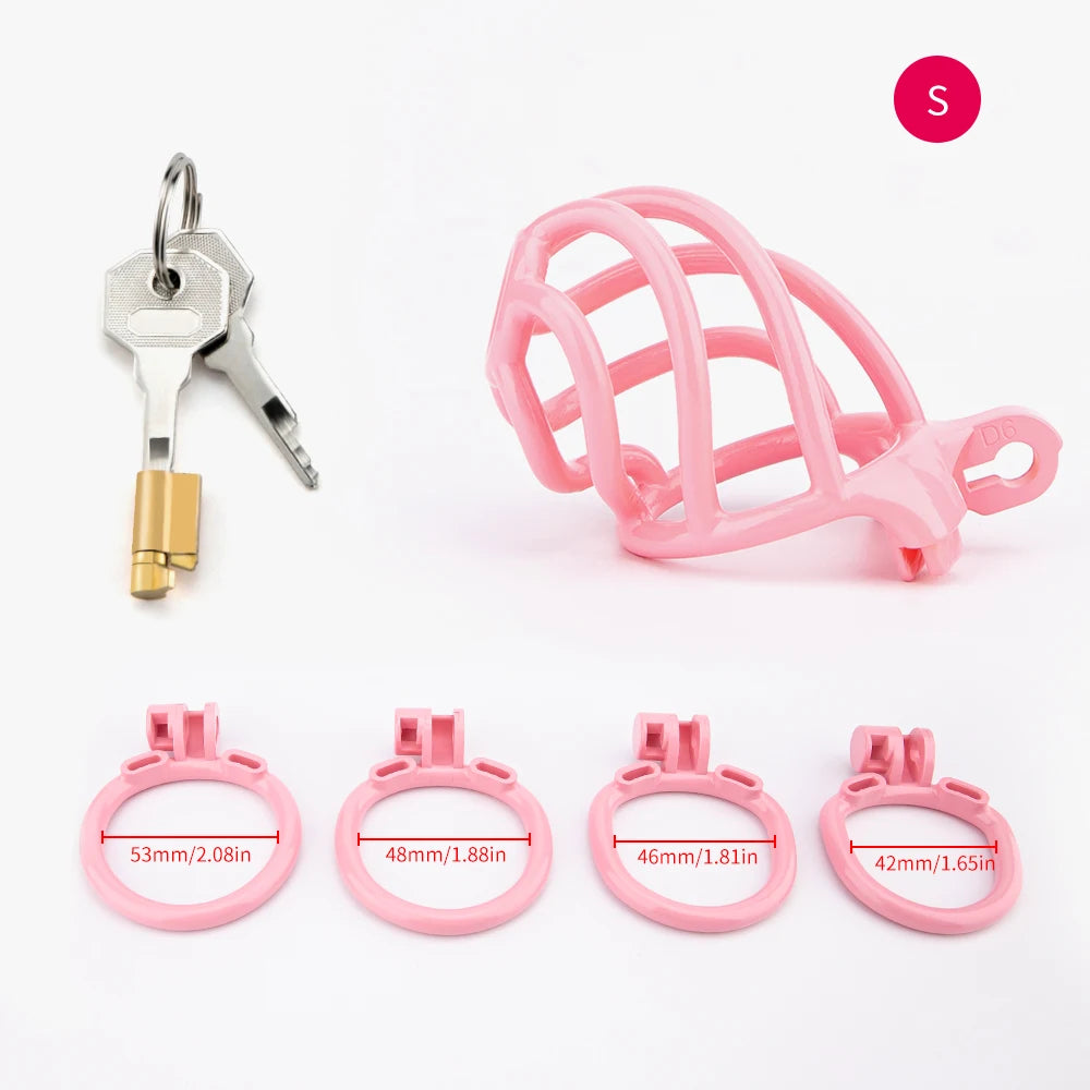 Cyclone Chastity Cage + 4 Rings