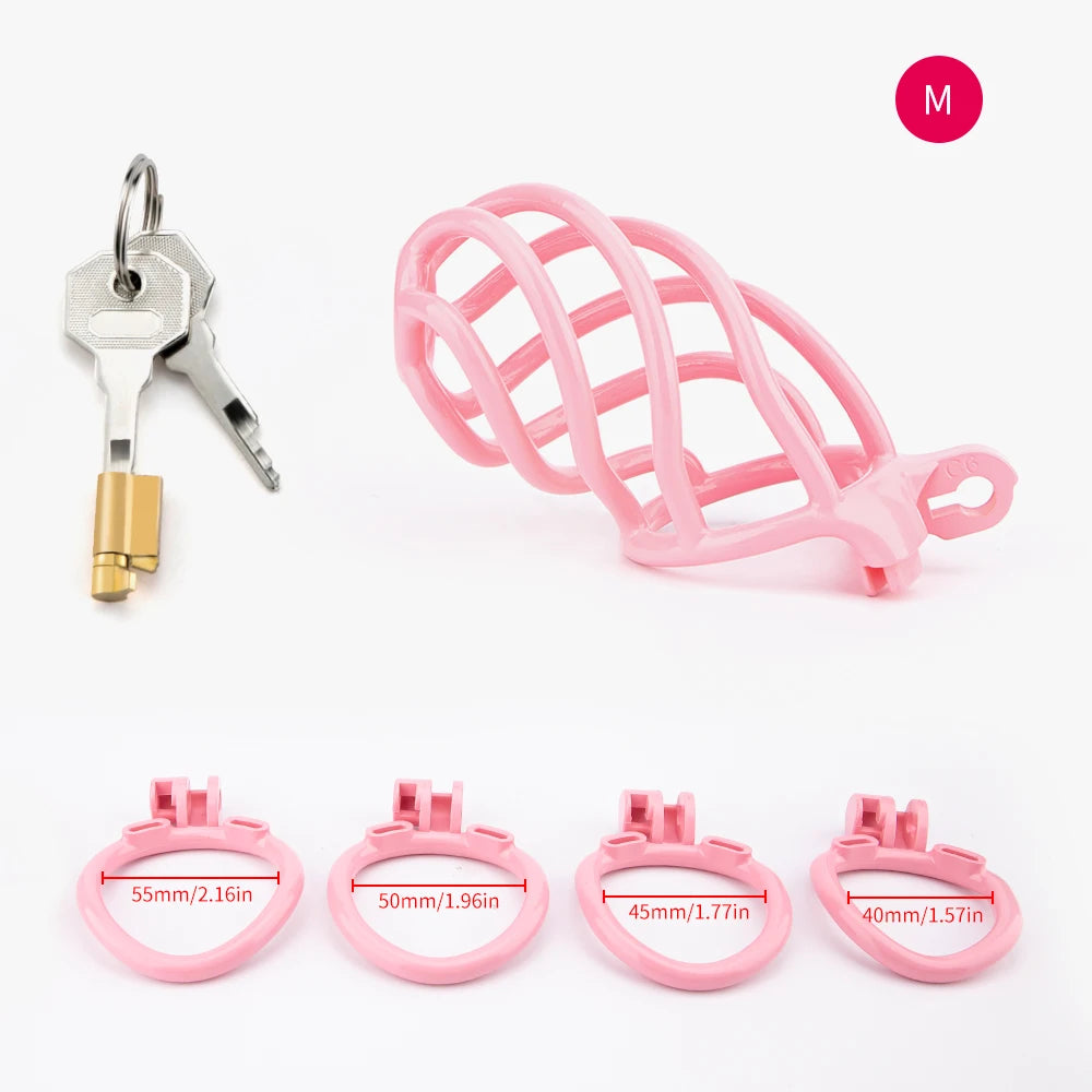 Cyclone Chastity Cage + 4 Rings