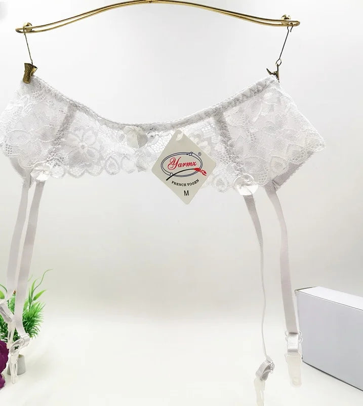 Lace Lingerie Skirt + Garder Belt Clips