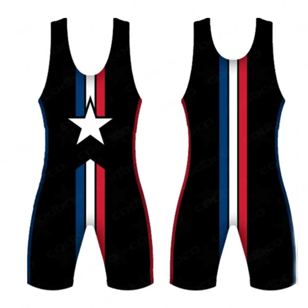 Lycra/Spandes Wrestling Singlet - Team USA
