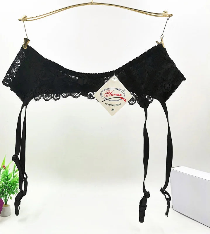 Lace Lingerie Skirt + Garder Belt Clips