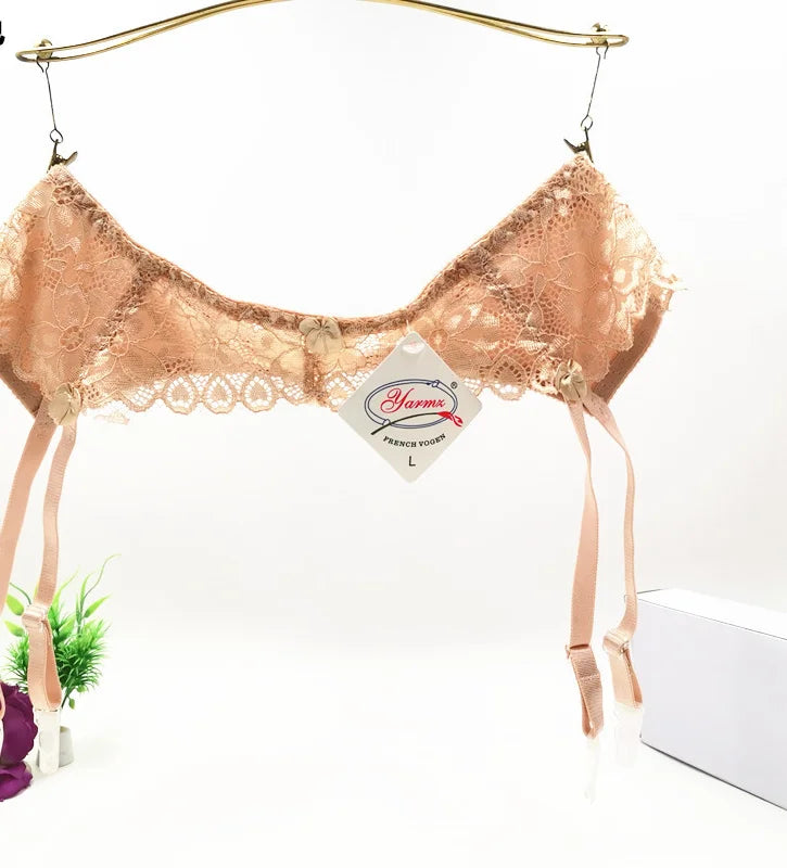 Lace Lingerie Skirt + Garder Belt Clips