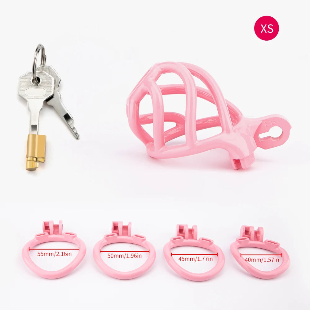 Cyclone Chastity Cage + 4 Rings