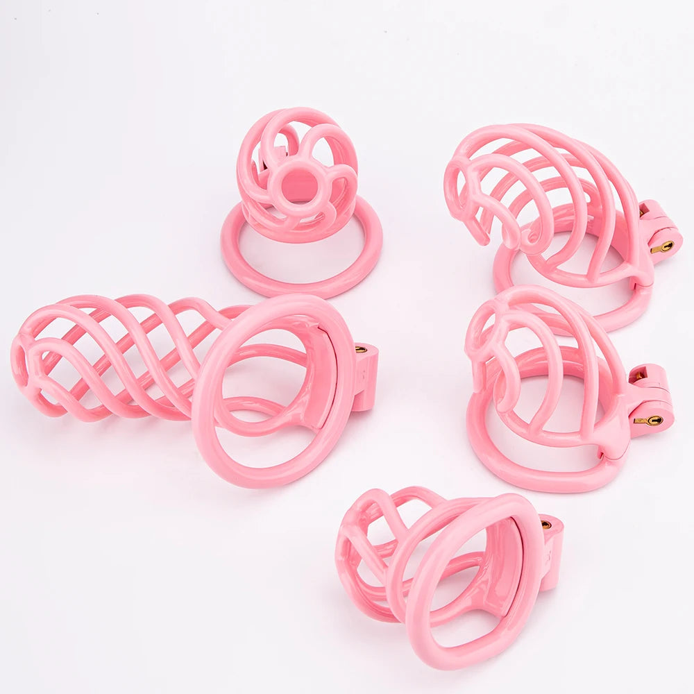 Cyclone Chastity Cage + 4 Rings