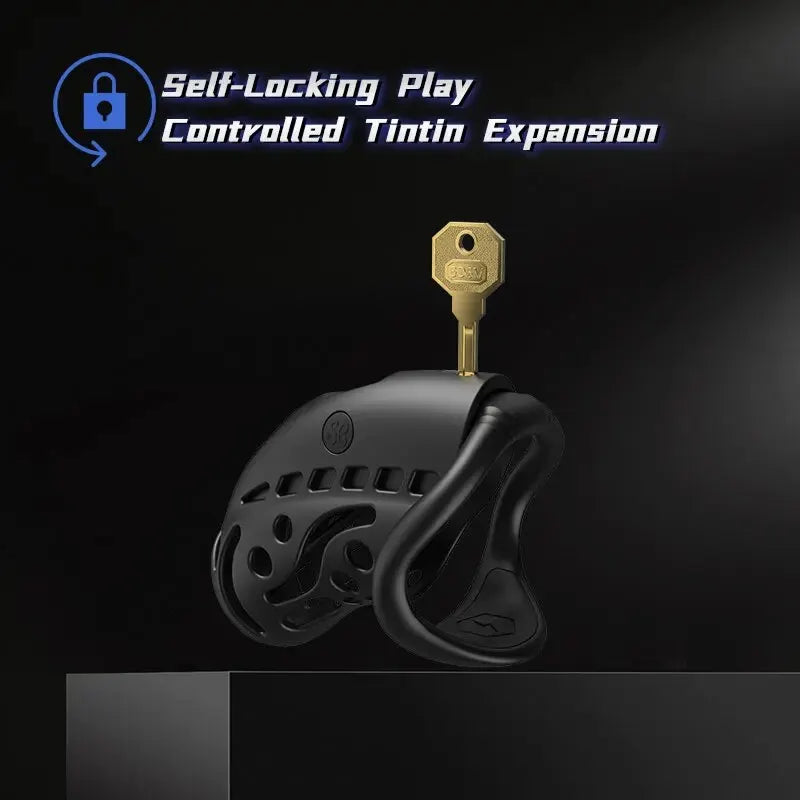 LOCK KINK Electric Shock Cock Cage with Remote Control
