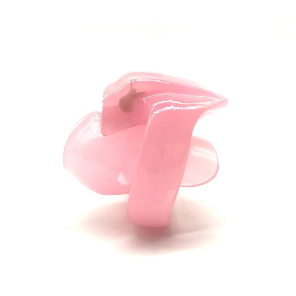 Pretty in Pink Chastity Cage with 4 Rings