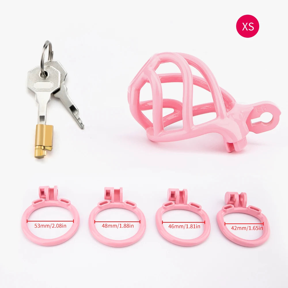 Cyclone Chastity Cage + 4 Rings